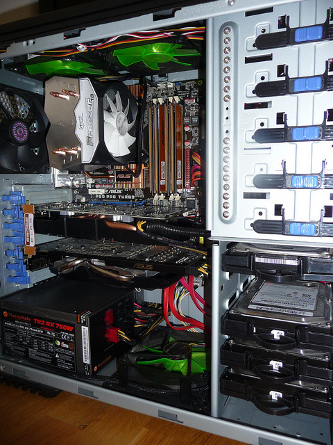 Living Room Bitcoin Miner Rig